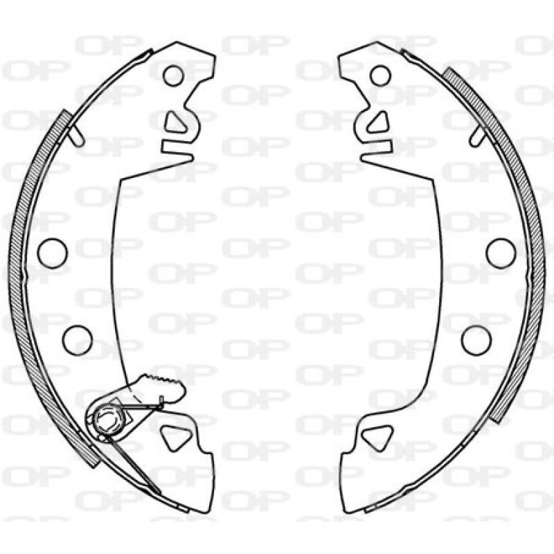 Jeu de mâchoires de frein OPEN PARTS BSA2003.00 - Visuel 1
