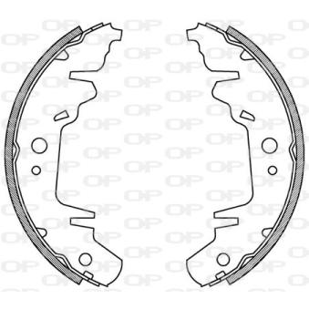 Jeu de mâchoires de frein OPEN PARTS OEM 04883833AA