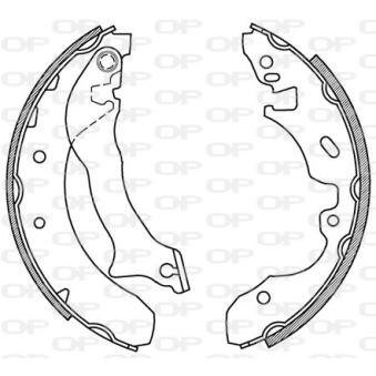 Jeu de mâchoires de frein OPEN PARTS OEM 7055297