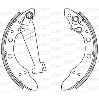 Jeu de mâchoires de frein OPEN PARTS OEM 115331142