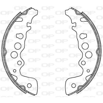Jeu de mâchoires de frein OPEN PARTS OEM 91175502