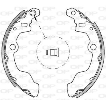 Jeu de mâchoires de frein OPEN PARTS OEM 5320070830