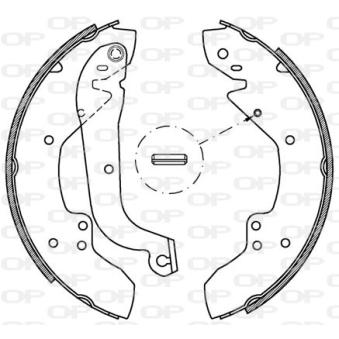 Jeu de mâchoires de frein OPEN PARTS OEM 423899