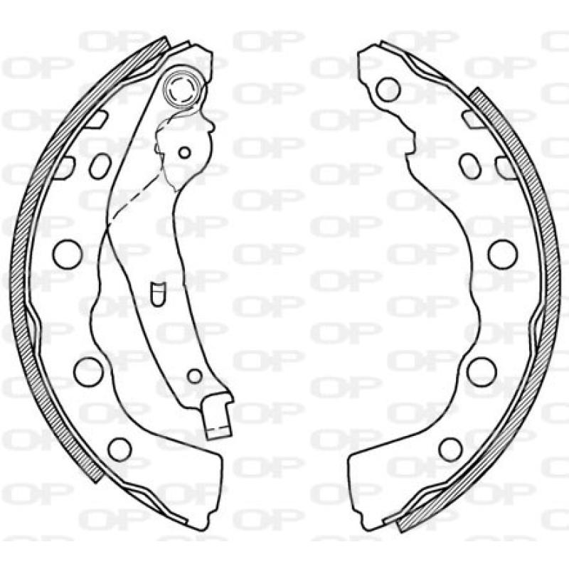Jeu de mâchoires de frein OPEN PARTS BSA2021.00 - Visuel 1