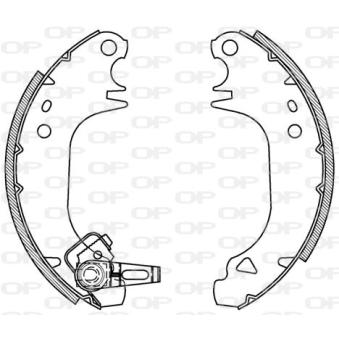 Jeu de mâchoires de frein OPEN PARTS OEM 424229