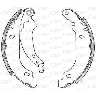 Jeu de mâchoires de frein OPEN PARTS OEM 4241K5