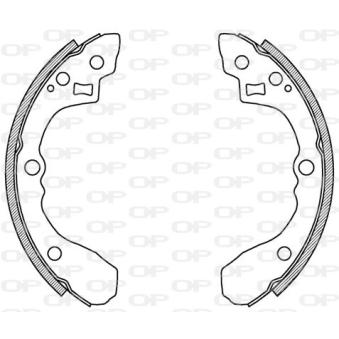 Jeu de mâchoires de frein OPEN PARTS OEM 583051MA00