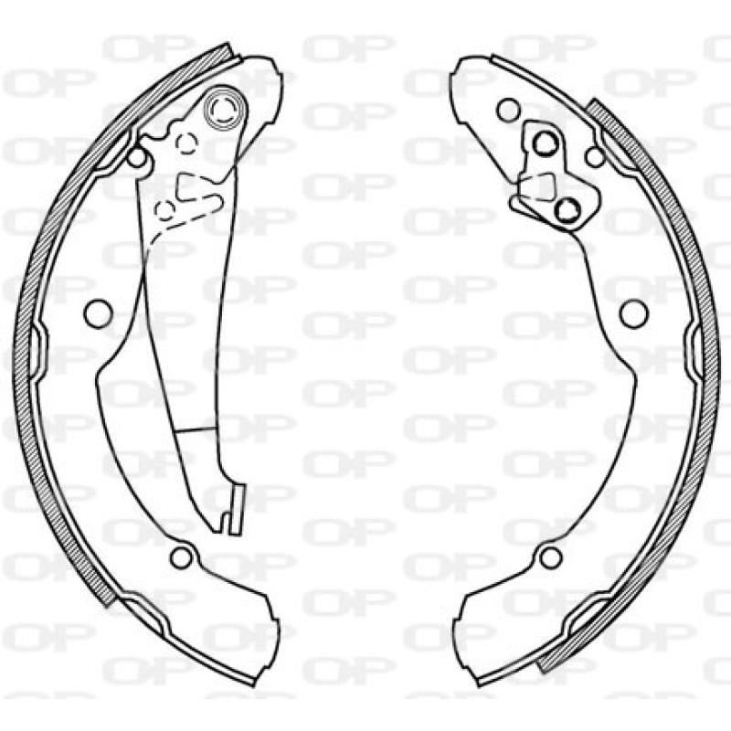 Jeu de mâchoires de frein OPEN PARTS BSA2029.00 - Visuel 1