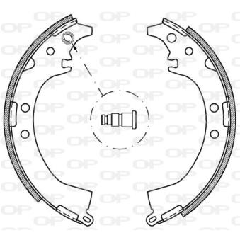 Jeu de mâchoires de frein OPEN PARTS OEM 449587401