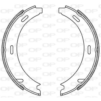 Jeu de mâchoires de frein OPEN PARTS BSA2040.00