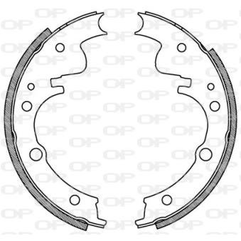 Jeu de mâchoires de frein OPEN PARTS OEM 7981354