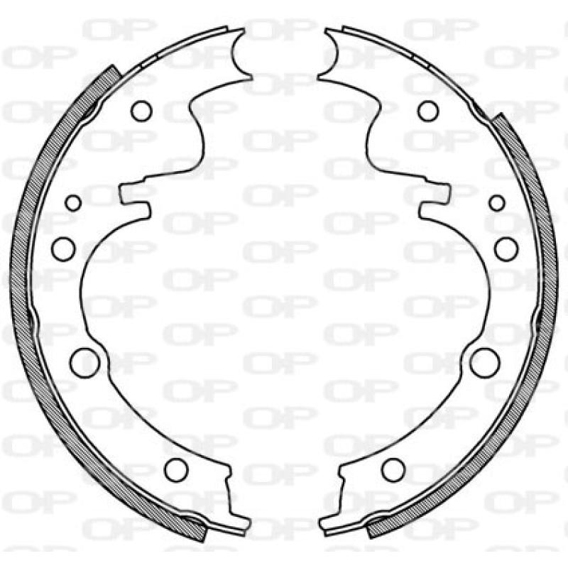 Jeu de mâchoires de frein OPEN PARTS BSA2045.00 - Visuel 1