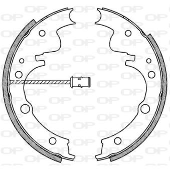 Jeu de mâchoires de frein OPEN PARTS OEM LAY32638ZB