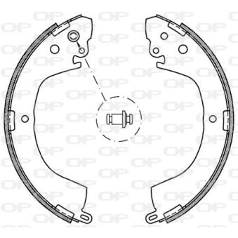 Jeu de mâchoires de frein OPEN PARTS OEM MN102644