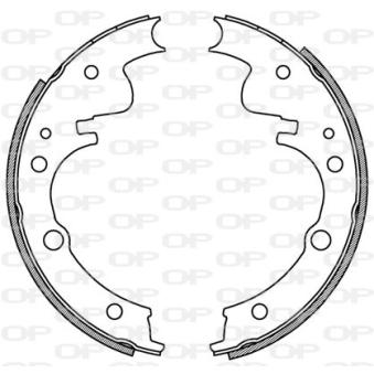 Jeu de mâchoires de frein OPEN PARTS OEM 1906352