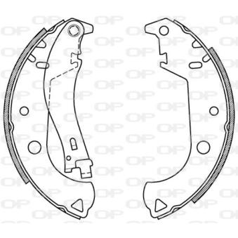 Jeu de mâchoires de frein OPEN PARTS OEM 98845054