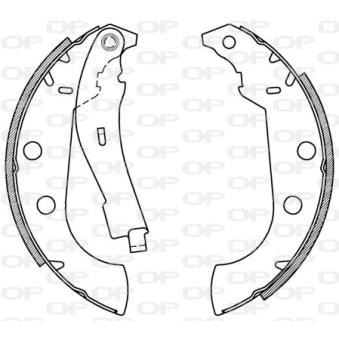 Jeu de mâchoires de frein OPEN PARTS OEM 4241K1