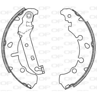 Jeu de mâchoires de frein OPEN PARTS OEM 1106633