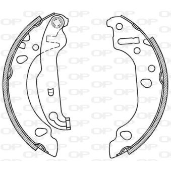 Jeu de mâchoires de frein OPEN PARTS OEM YS512200AA