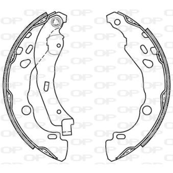 Jeu de mâchoires de frein OPEN PARTS OEM 440A04684R