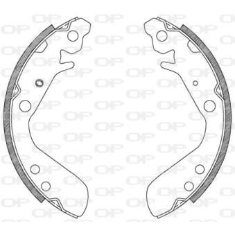 Jeu de mâchoires de frein OPEN PARTS OEM 01432SAA000 Jeu de mâchoires de frein OPEN PARTS OEM 01432SAA000