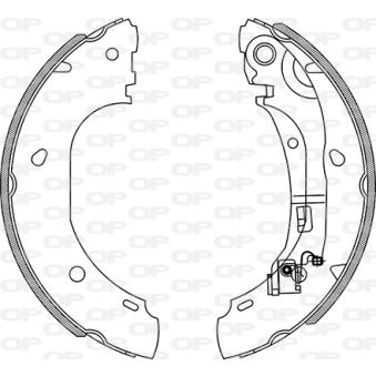 Jeu de mâchoires de frein OPEN PARTS OEM 77362286