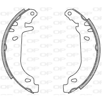 Jeu de mâchoires de frein OPEN PARTS OEM 7701204258