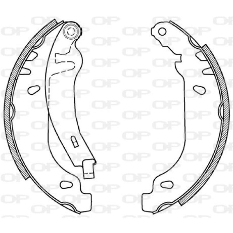 Jeu de mâchoires de frein OPEN PARTS BSA2089.00 - Visuel 1