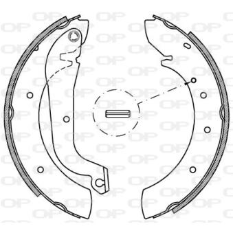 Jeu de mâchoires de frein OPEN PARTS OEM 9940559