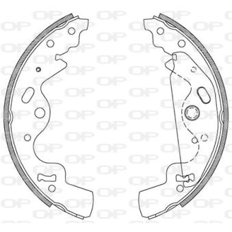 Jeu de mâchoires de frein OPEN PARTS OEM SFS000030