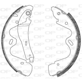 Jeu de mâchoires de frein OPEN PARTS OEM 440609X129