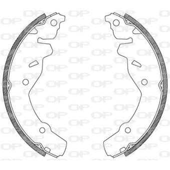 Jeu de mâchoires de frein OPEN PARTS OEM K04509375