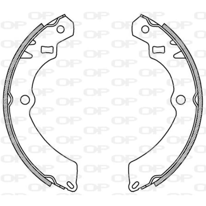 Jeu de mâchoires de frein OPEN PARTS BSA2109.00 - Visuel 1