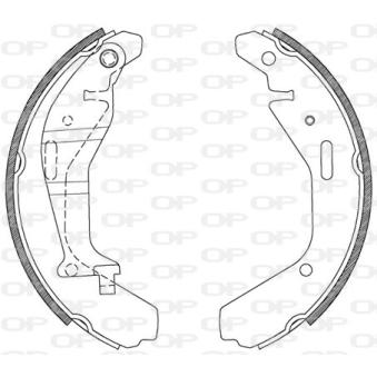 Jeu de mâchoires de frein OPEN PARTS OEM 9214425