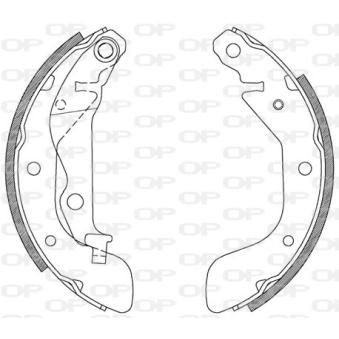 Jeu de mâchoires de frein OPEN PARTS OEM 95231476
