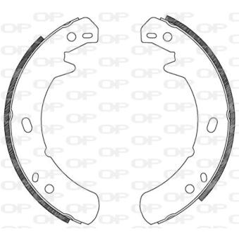 Jeu de mâchoires de frein OPEN PARTS [BSA2118.00]