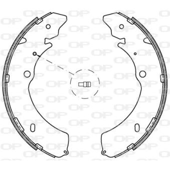 Jeu de mâchoires de frein OPEN PARTS OEM 8978354480