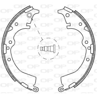 Jeu de mâchoires de frein OPEN PARTS OEM 044950K010
