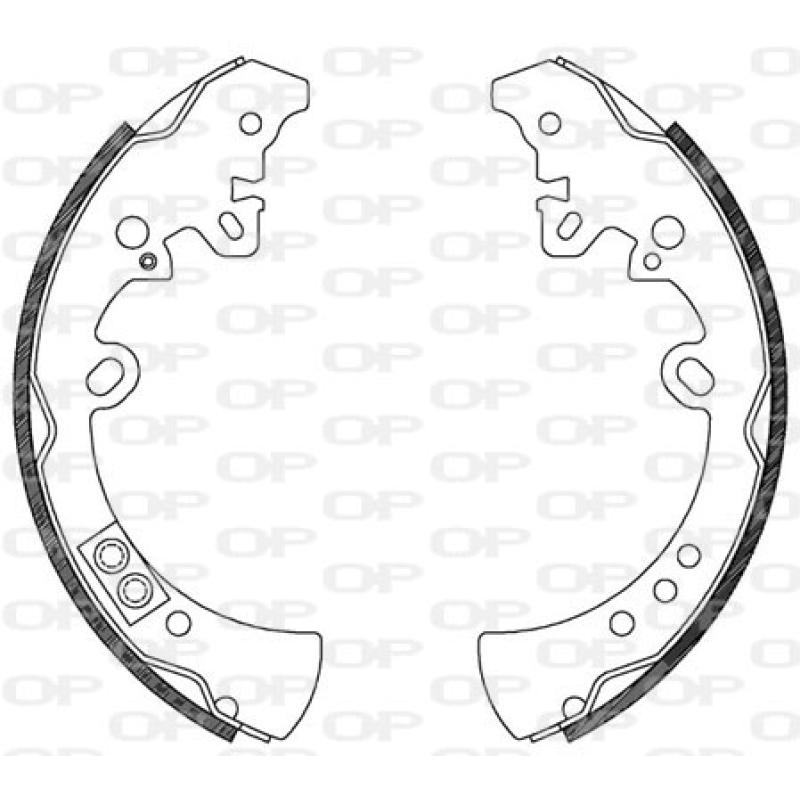 Jeu de mâchoires de frein OPEN PARTS BSA2122.00 - Visuel 1