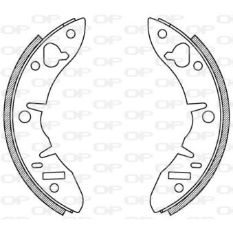 Jeu de mâchoires de frein OPEN PARTS OEM SFS10003EVA