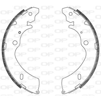 Jeu de mâchoires de frein OPEN PARTS OEM 8973682530