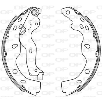 Jeu de mâchoires de frein OPEN PARTS OEM 71742832