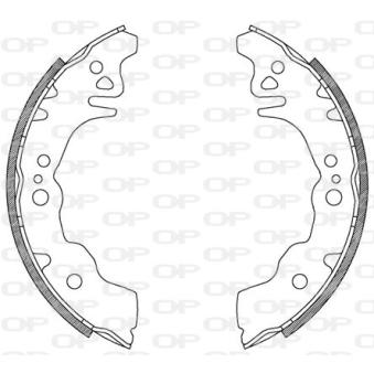 Jeu de mâchoires de frein OPEN PARTS OEM 04495B1030