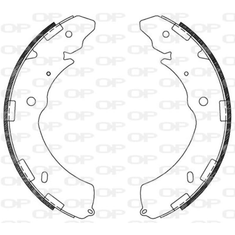 Jeu de mâchoires de frein OPEN PARTS BSA2129.00 - Visuel 1