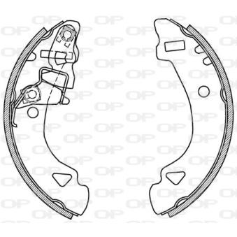 Jeu de mâchoires de frein OPEN PARTS OEM 77362291