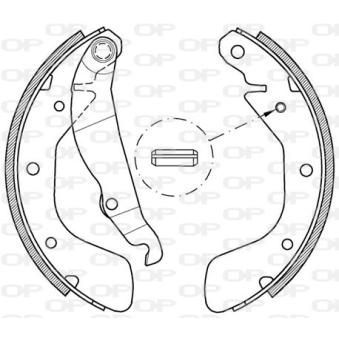 Jeu de mâchoires de frein OPEN PARTS OEM S4520003