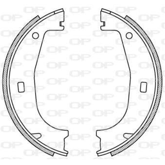 Jeu de mâchoires de frein OPEN PARTS OEM 34411160924