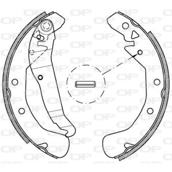 Jeu de mâchoires de frein OPEN PARTS OEM 1605969