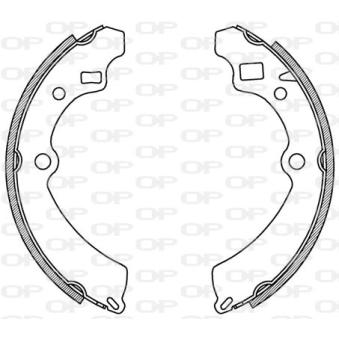 Jeu de mâchoires de frein OPEN PARTS OEM 5320060871