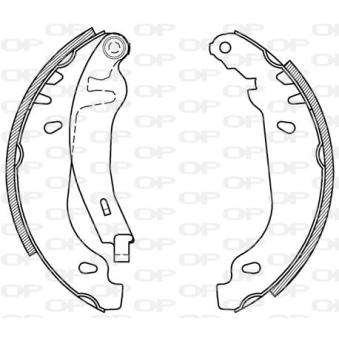 Jeu de mâchoires de frein OPEN PARTS OEM 95659470